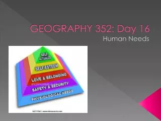 GEOGRAPHY 352: Day 16