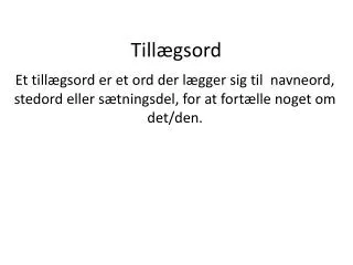 till gsord