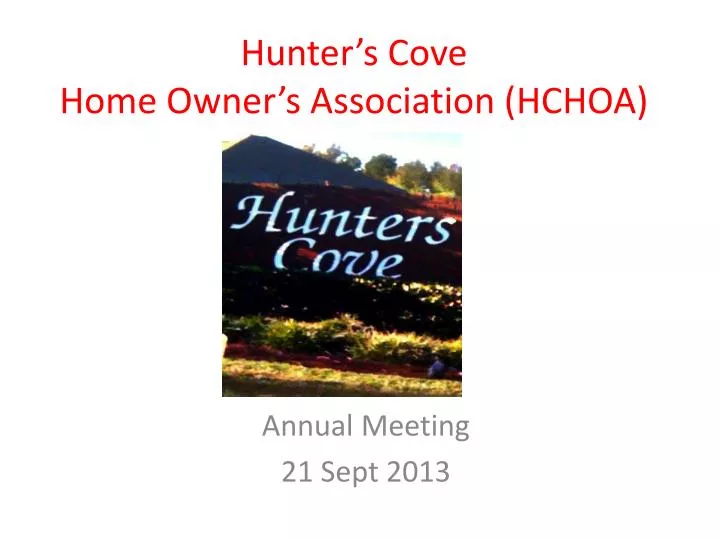 hunter s cove home owner s association hchoa