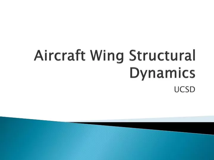 aircraft wing structural dynamics