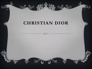 Christian Dior