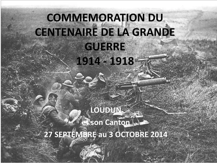 commemoration du centenaire de la grande guerre 1914 1918