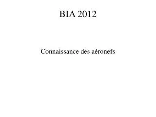 bia 2012