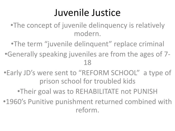 juvenile justice