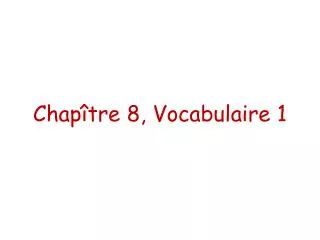 chap tre 8 vocabulaire 1