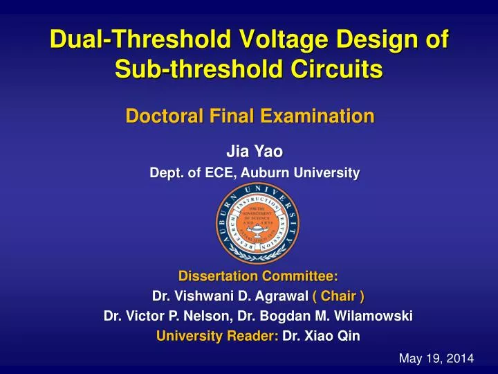 dual threshold voltage design of sub threshold circuits
