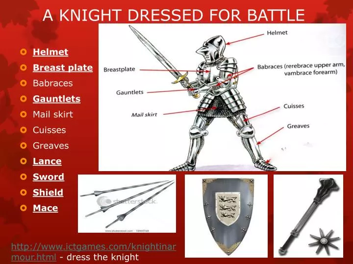 a knight dressed for battle