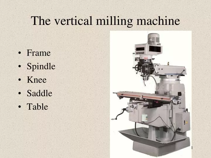 the vertical milling machine