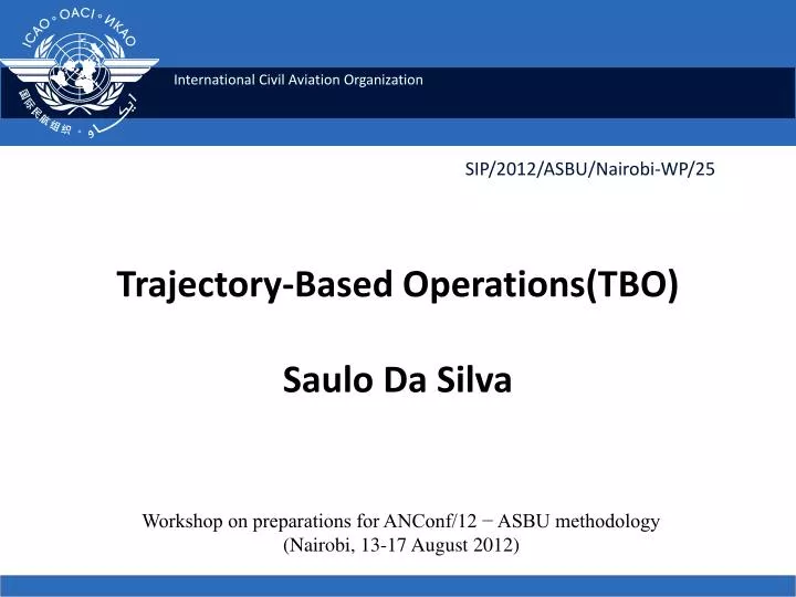 trajectory based operations tbo saulo da silva