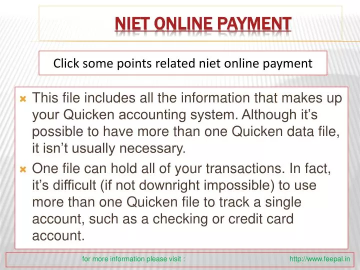 niet online payment