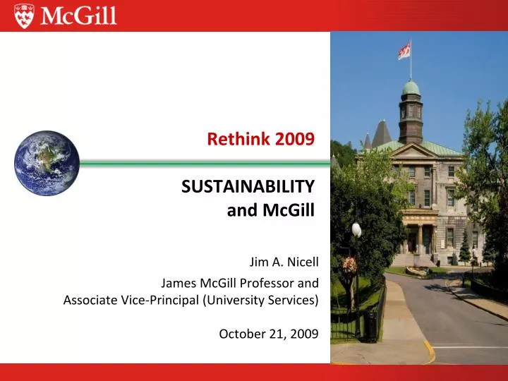 rethink 2009 sustainability and mcgill