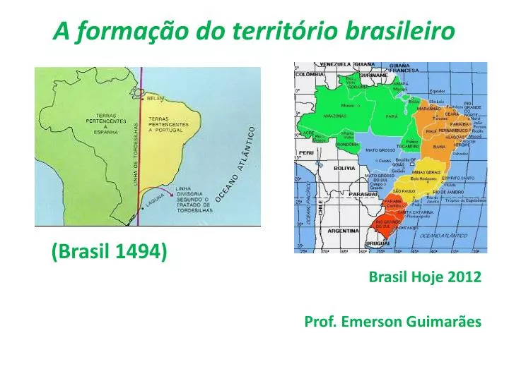 a forma o do territ rio brasileiro