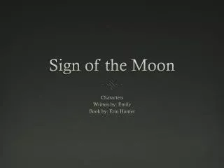Sign of the Moon