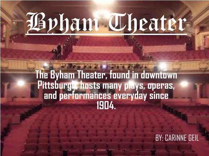 byham theater