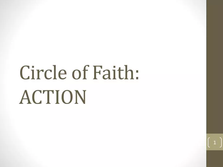 circle of faith action
