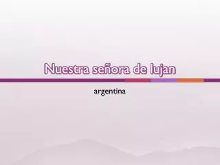 nuestra se ora de lujan