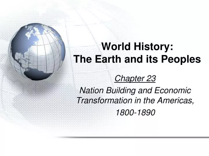 world history the earth and its peoples