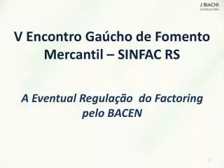 v encontro ga cho de fomento mercantil sinfac rs