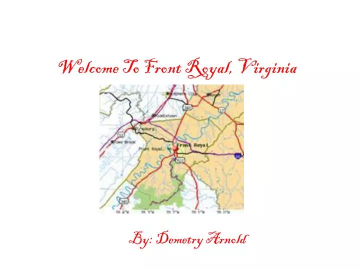 welcome to front royal virginia