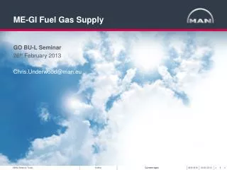 ME-GI Fuel Gas Supply