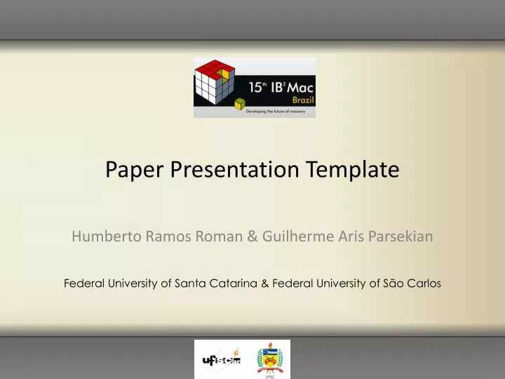 paper presentation template