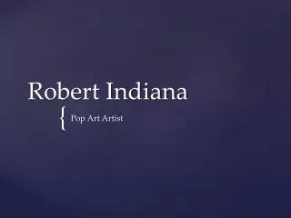 Robert Indiana