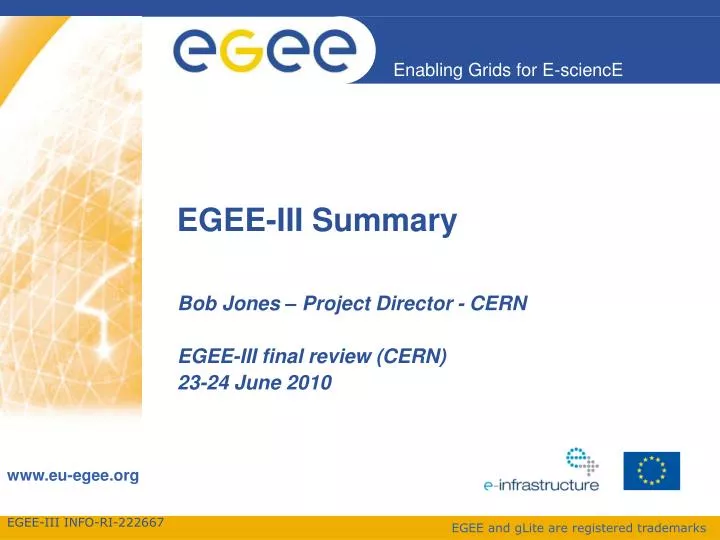 egee iii summary