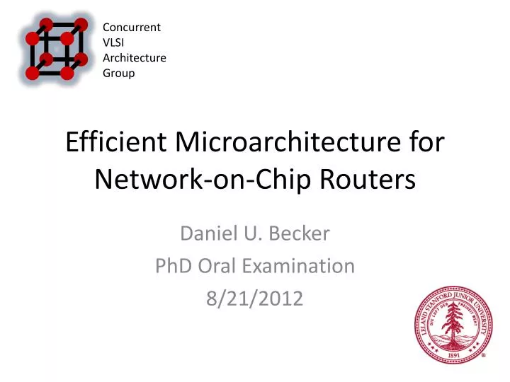 efficient microarchitecture for network on chip routers