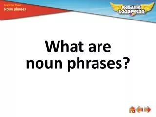 What are n oun phrases?