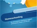 Homeschooling - slide 1