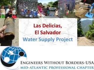 Las Delicias , El Salvador Water Supply Project
