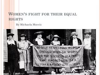 Women's fight for their equal rights