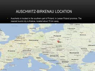 Auschwitz- birkenau Location