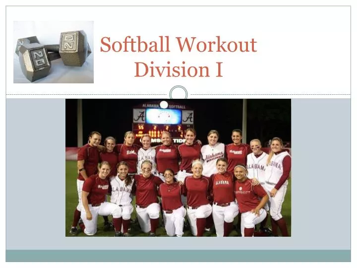 softball workout division i