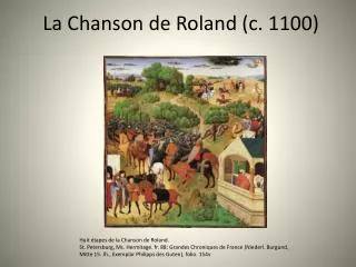 la chanson de roland c 1100