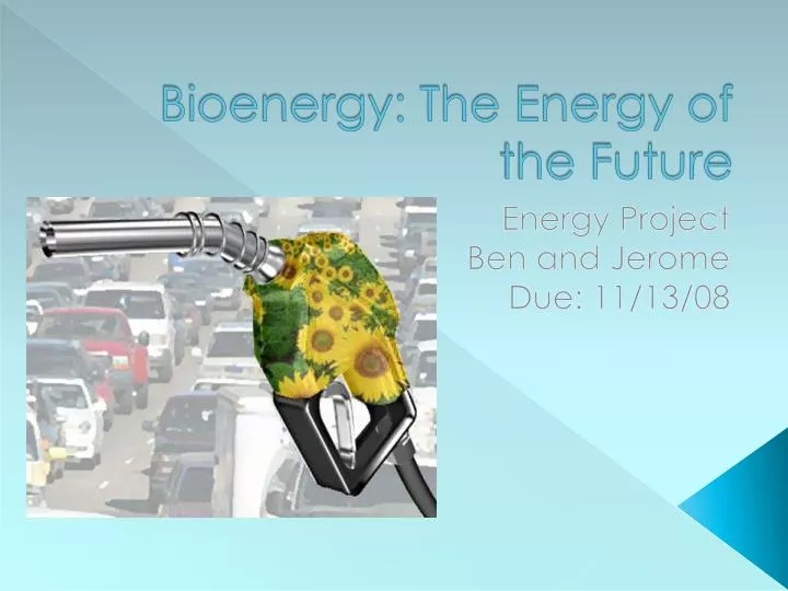 bioenergy the energy of the future