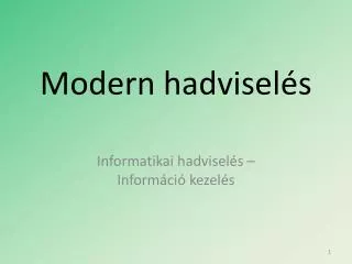 modern hadvisel s