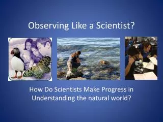 Observing Like a Scientist?