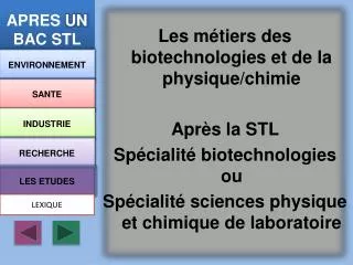 apres un bac stl