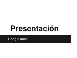 presentaci n