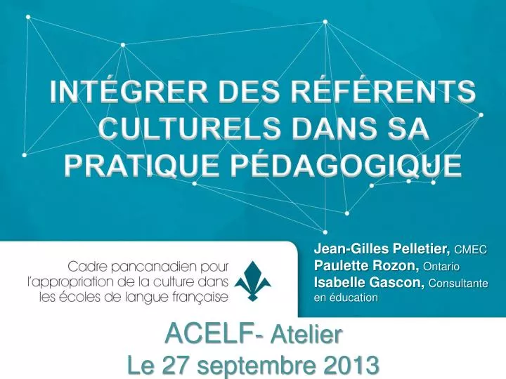 acelf atelier le 27 septembre 2013