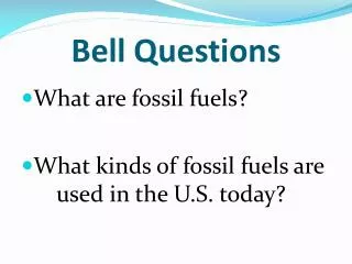 Bell Questions