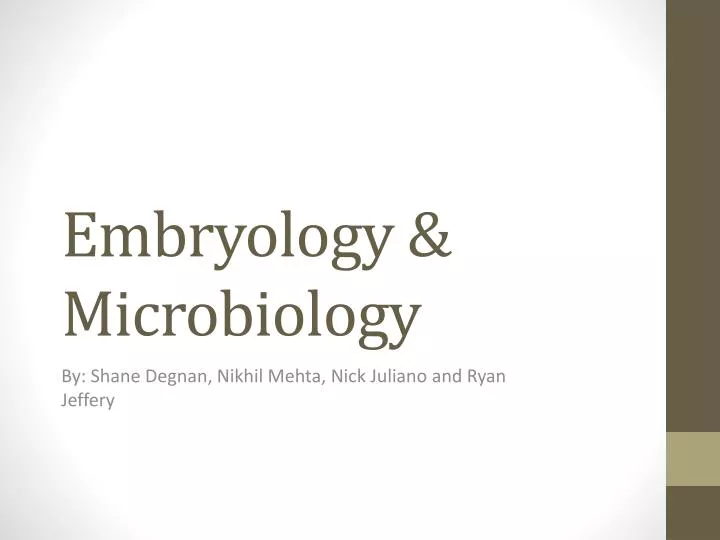 embryology microbiology