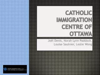 Catholic Immigration centre of ottawa