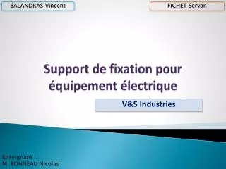 support de fixation pour quipement lectrique
