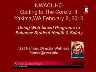 Using Web-based Programs to Enhance Student Health &amp; Safety