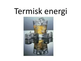 Termisk energi