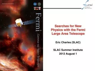 Searches for New Physics with the Fermi Large Area Telescope