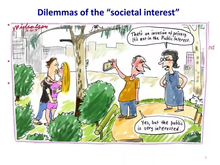 dilemmas of the societal interest