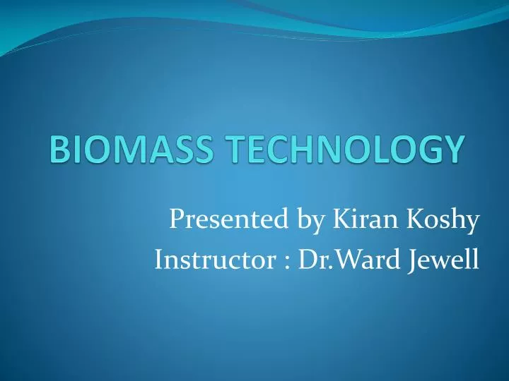 biomass technology